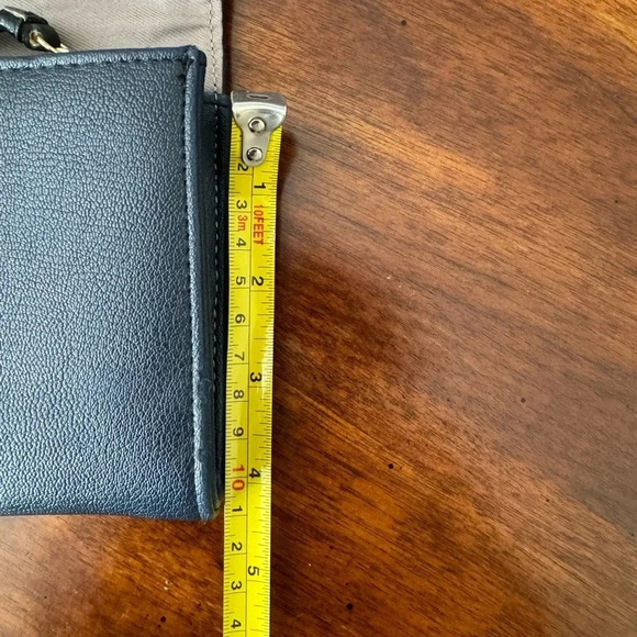 Tutilo three section clutch/wallet- two-toned - black and navy. - Picture 9 of 9